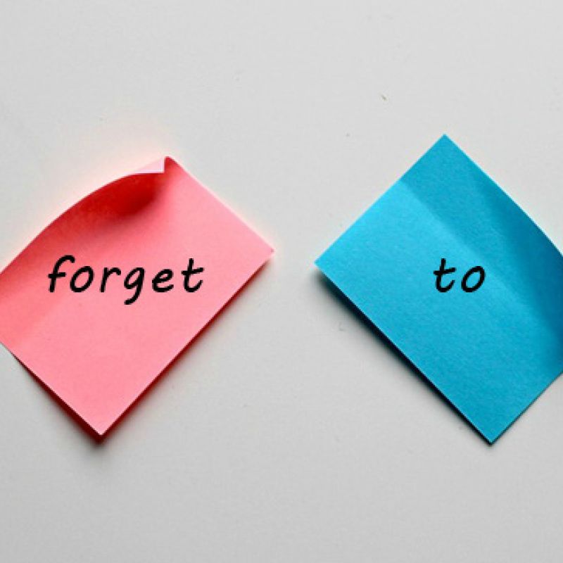 dont forget to.. on sticky notes
