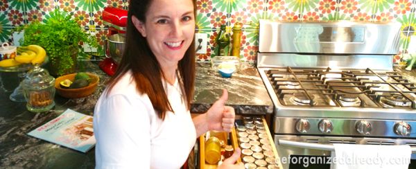 woman smiling in kitchen