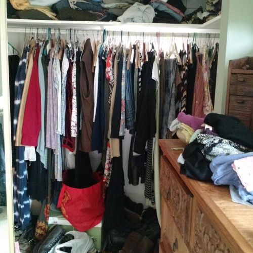 messy closet