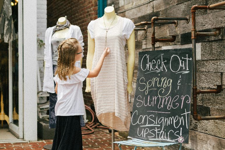 second hand shopping can help make donating easier