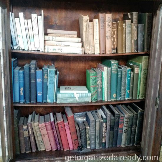 shelves with books