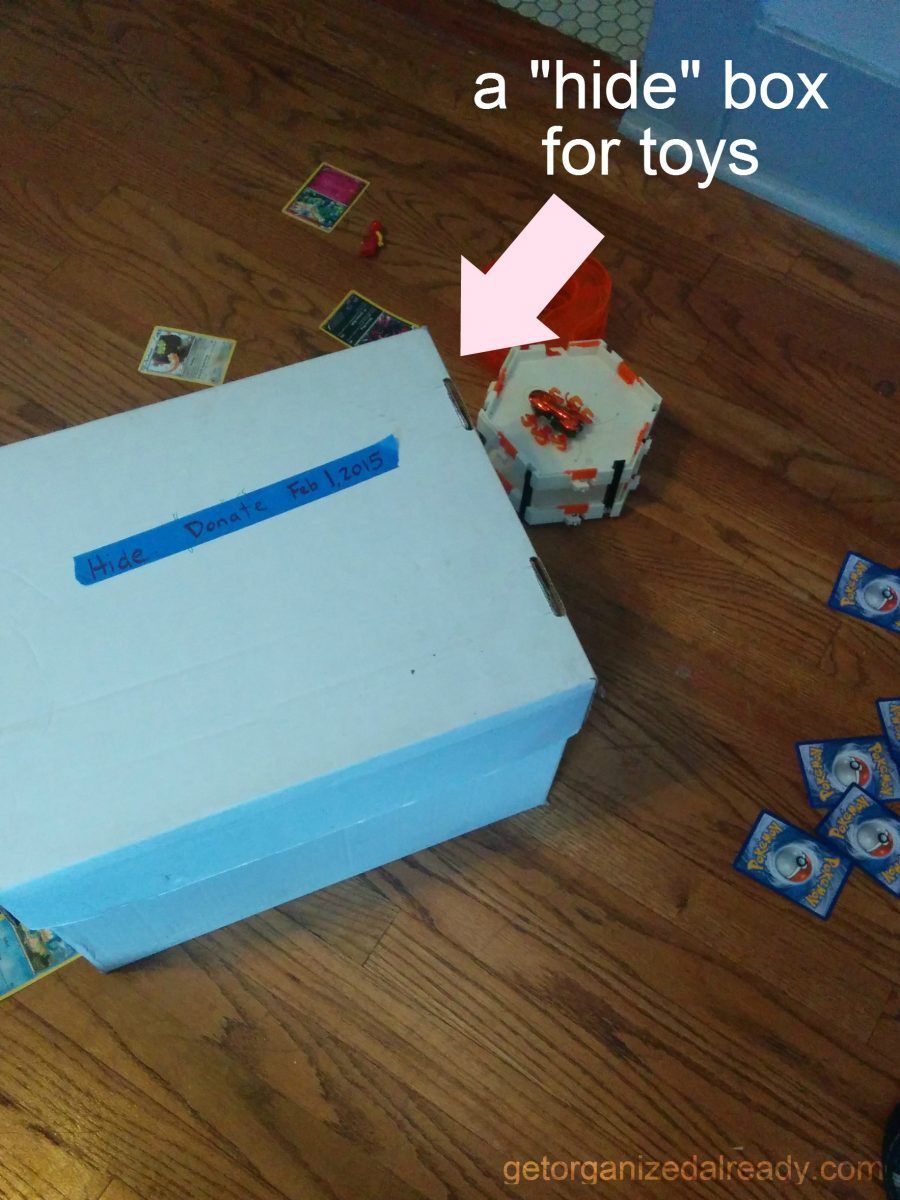 toys hidden in a box