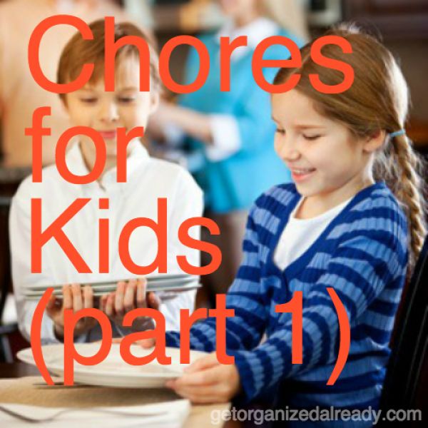 kids doing chores