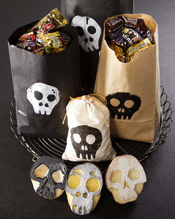Skull potato stamp