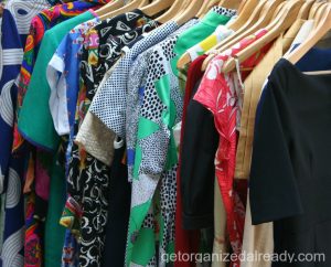 rack of t shirts